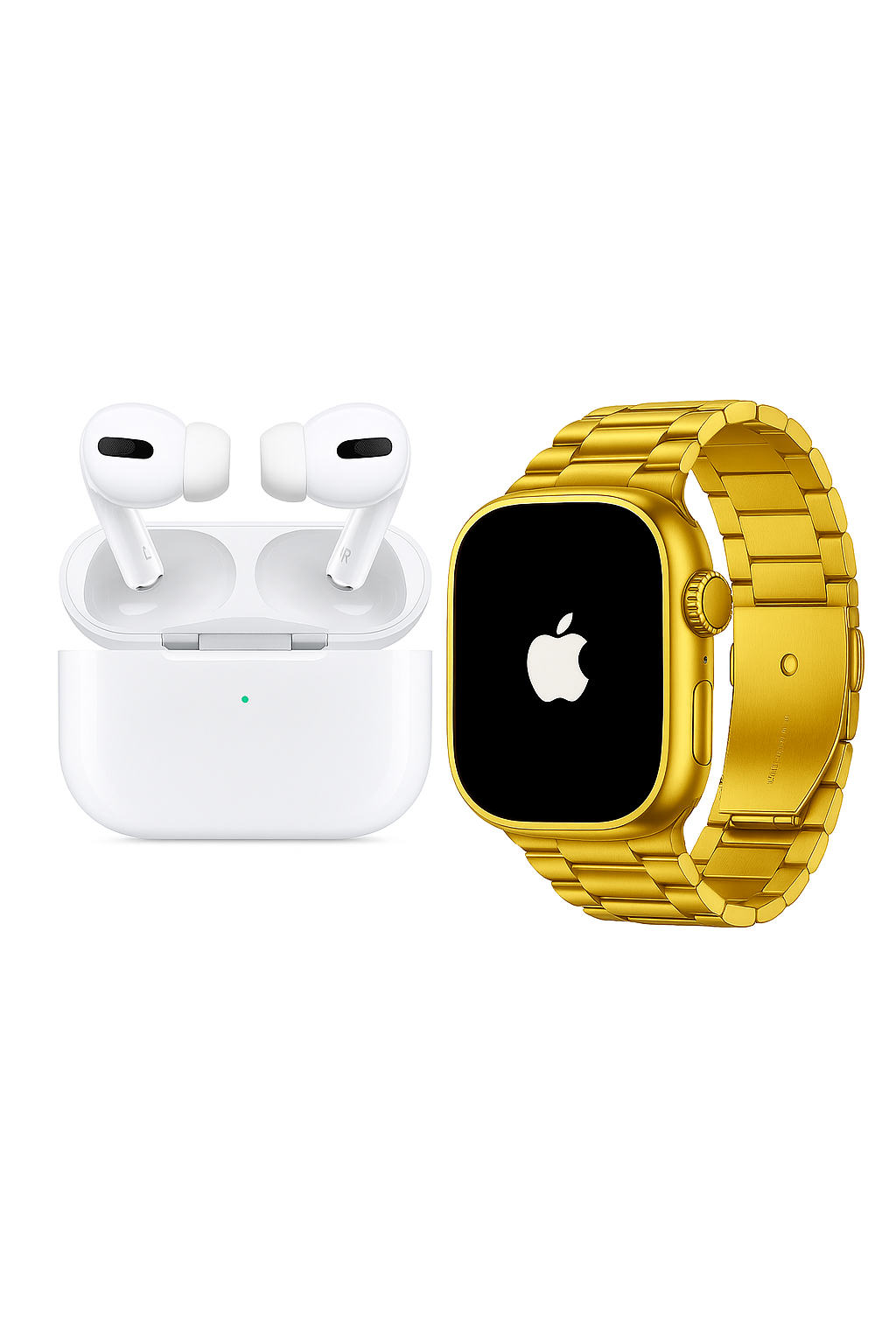 Golden Dial with Airpods