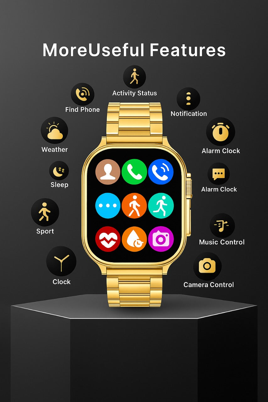 GD9 Ultra Golden Smartwatch